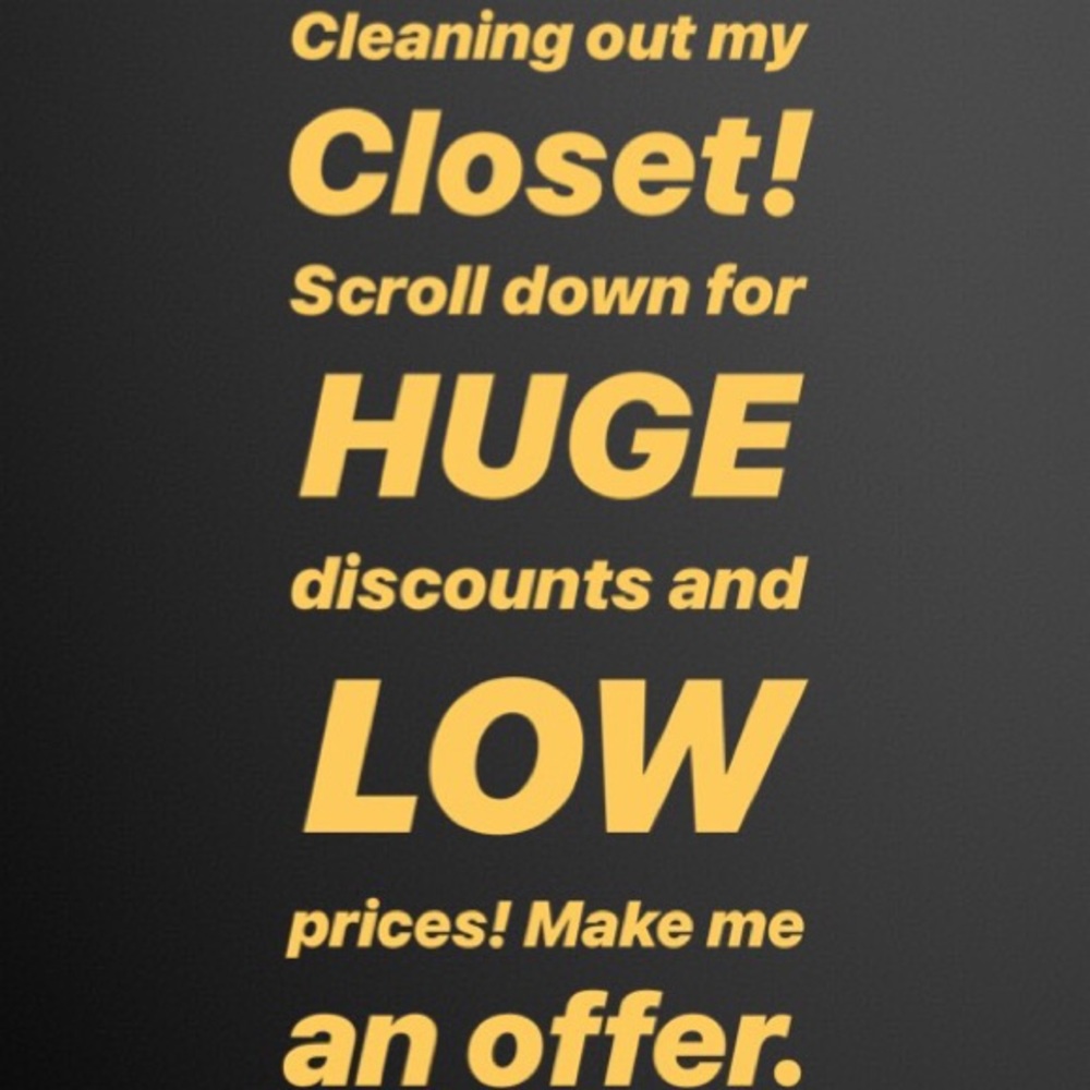 Closet clear out!